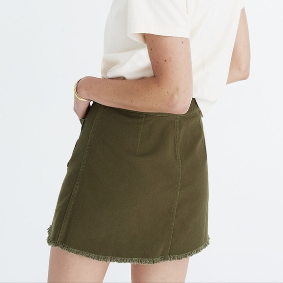 Madewell Raw-Hem A-Line Mini Skirt - Picture 2 of 5